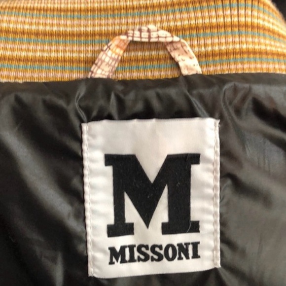 M by Missoni 6 quilted down puffer coat detach hood, 70/30 down feather fill EUC - Picture 3 of 8